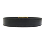 Celine Black Leather Gold-Tone Hardware Choker — view 4
