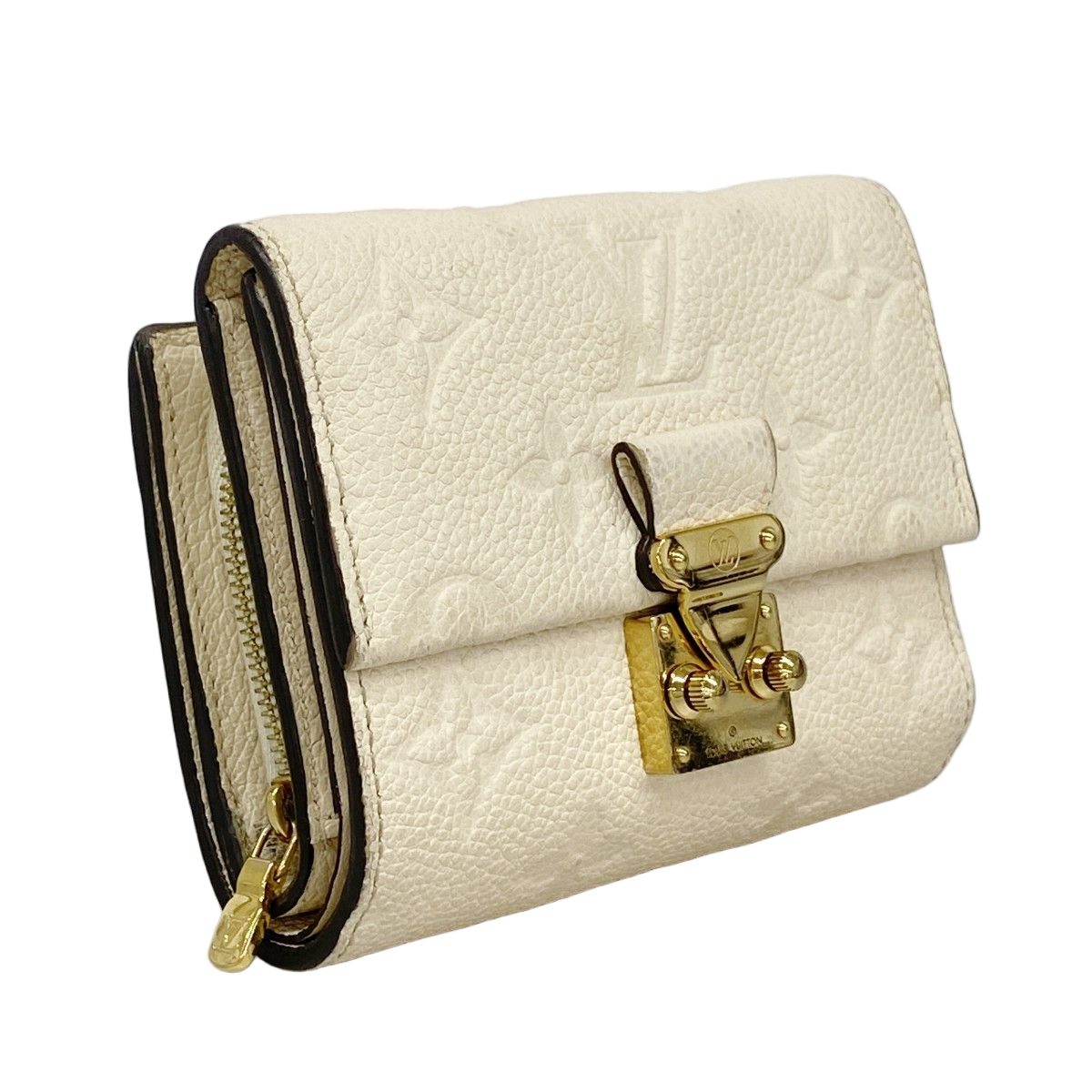 Louis Vuitton Trifold Wallet Monogram Empreinte Portefeuille Metis Compact Cream — view 2