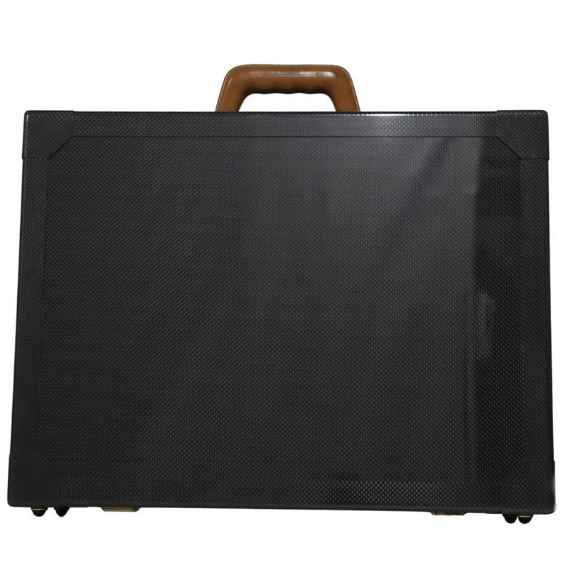 Hermes Espace GM Attache Case Carbon And Leather Black Trunk