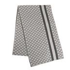 Gucci Scarf Stole Wool Light Gray Dark
