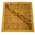 Hermes Scarf Silk Carre 90 Lavoie Lactee Milky Way Yellow