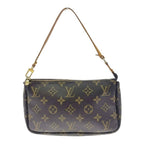 Louis Vuitton Monogram Pochette and Accessoire Pouch Brown