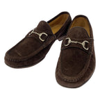 Gucci Intrecciato Suede Loafers Brown 6 1 2