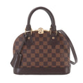 Louis Vuitton Damier Alma BB 2-Way Bag Ebene Gold