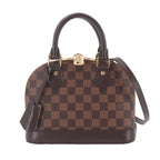 Louis Vuitton Damier Alma BB 2-Way Bag Ebene Gold