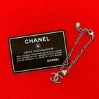 Chanel Coco Mark Motif Metal Chain Bracelet Bangle Accessory 12A