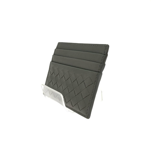 Bottega Veneta Intrecciato Cles Card Case Gray — view 2