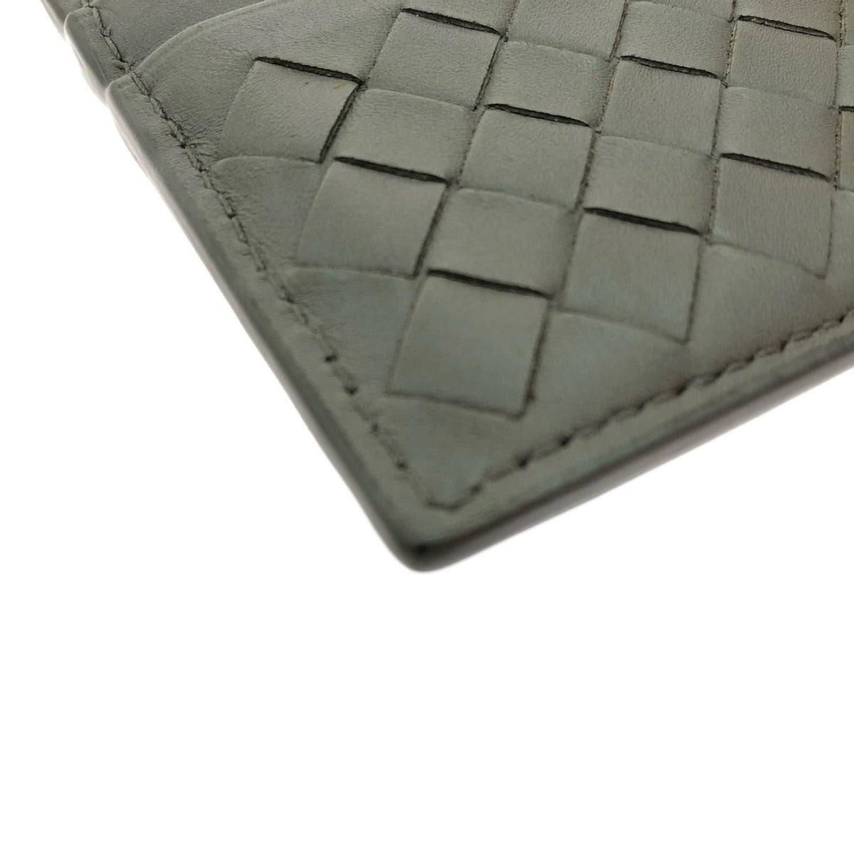 Bottega Veneta Intrecciato Cles Card Case Gray — view 5