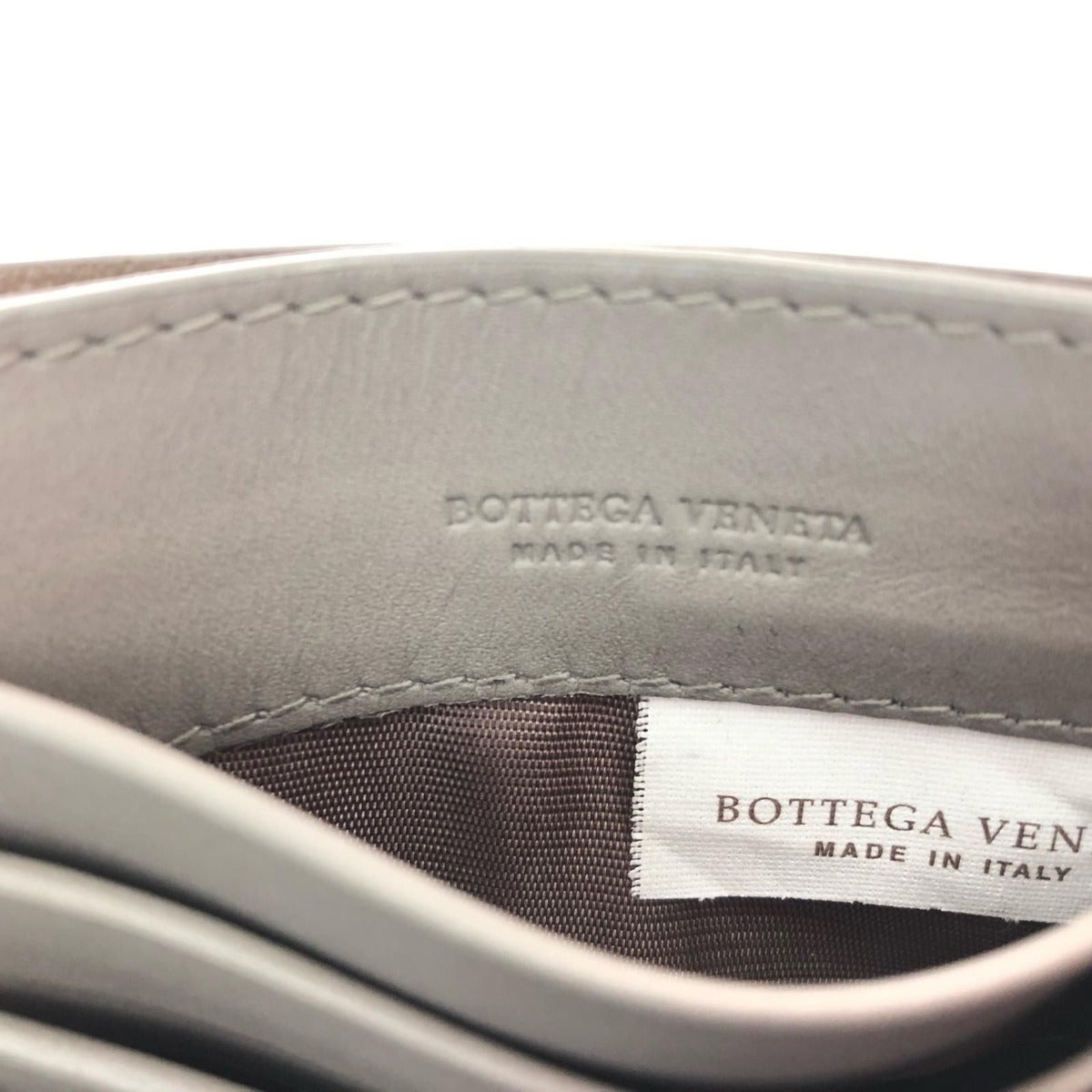 Bottega Veneta Intrecciato Cles Card Case Gray — view 6