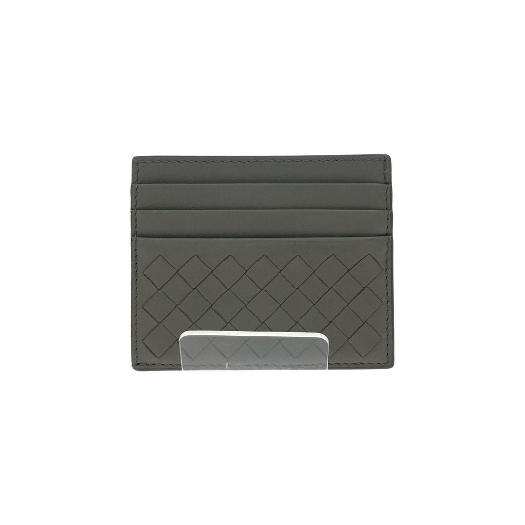 Bottega Veneta Intrecciato Cles Card Case Gray