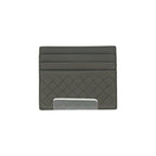 Bottega Veneta Intrecciato Cles Card Case Gray
