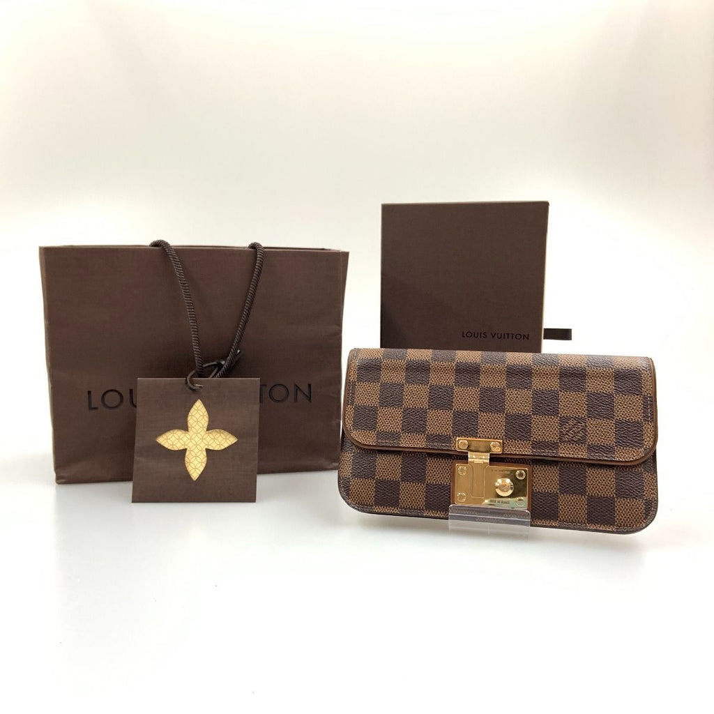 Louis Vuitton Damier Portefeuille Ascot Long Wallet Brown — view 9