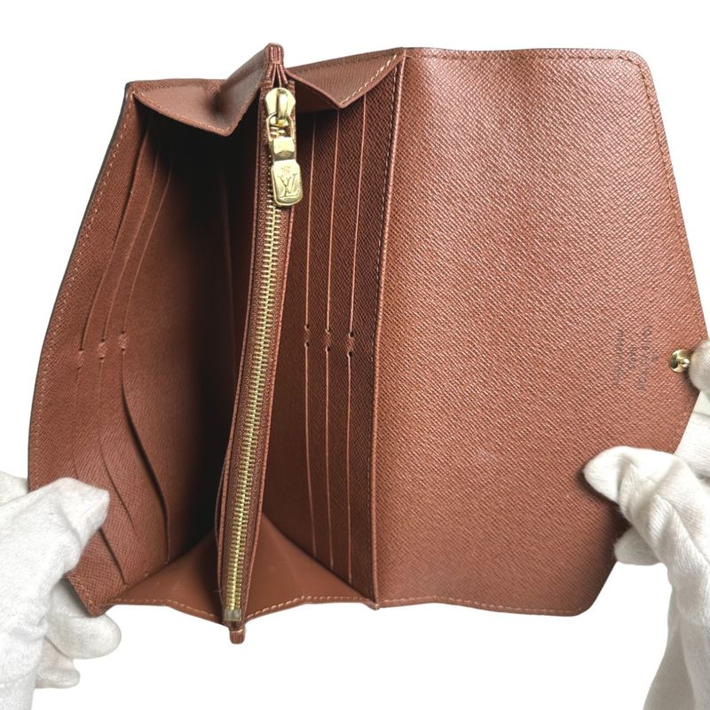 Louis Vuitton Monogram Wallet Portefeuille-sarah Long — view 9