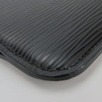 Louis Vuitton Coin Case Pochette Cles Epi Leather Noir Black Silver — view 4