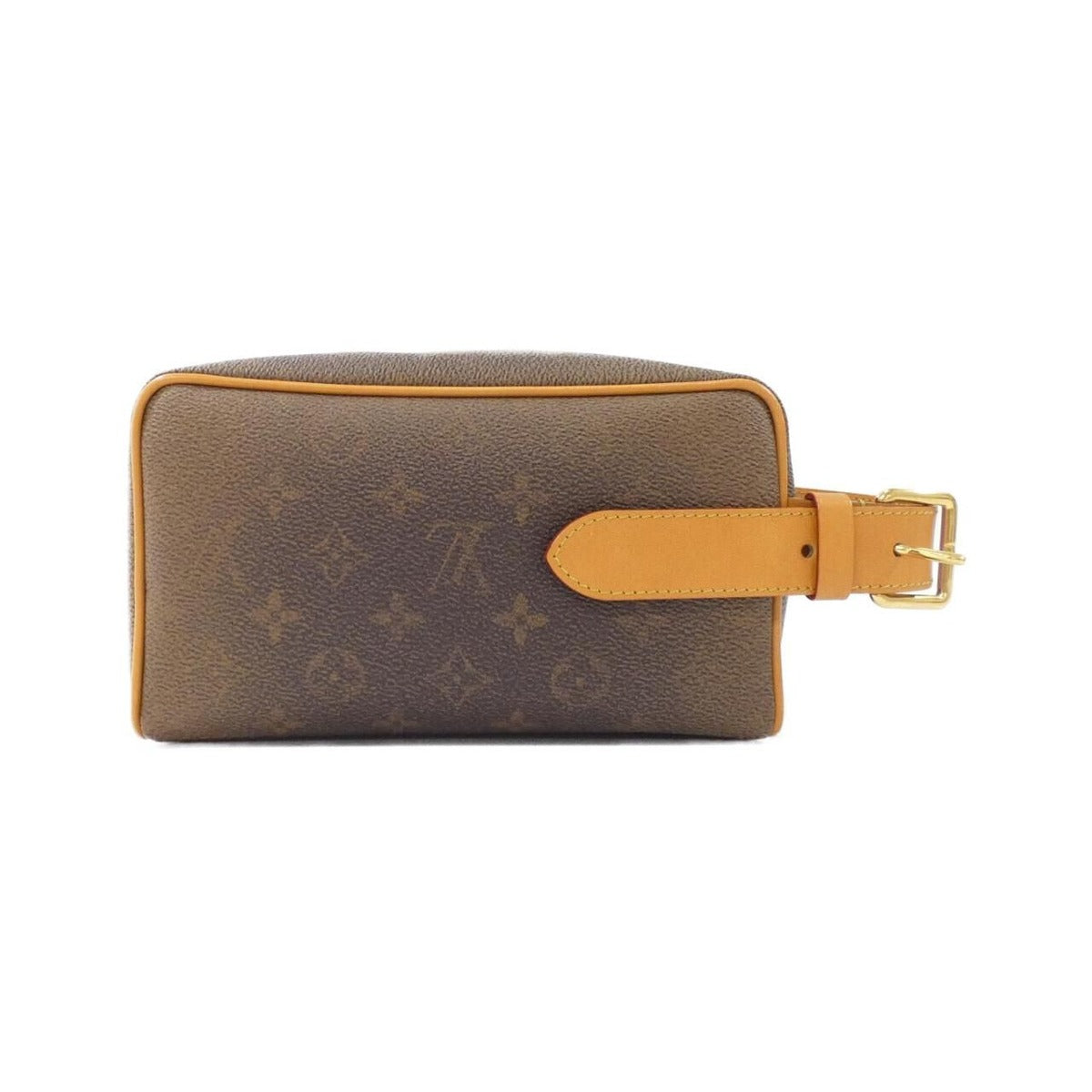 Louis Vuitton Monogram Locker Dopp Kit Pouch Brown Marron — view 2