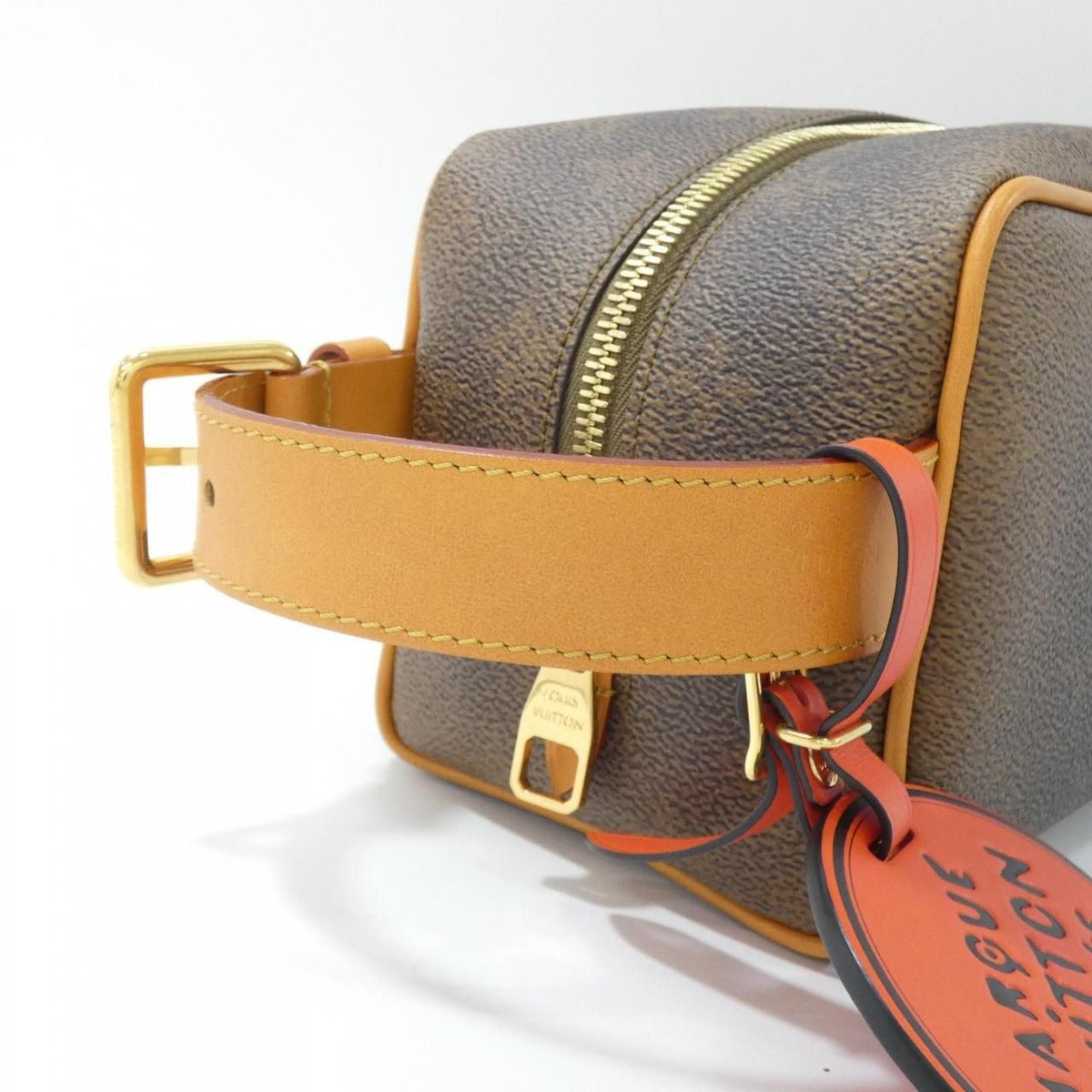 Louis Vuitton Monogram Locker Dopp Kit Pouch Brown Marron — view 4