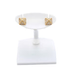 Hermes Earrings Cour de 18k Pink Gold Diamond — view 2