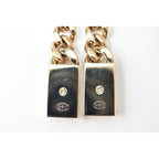Chanel Swing Earrings CC Mark Coco Rhinestone Chien Pan — view 4