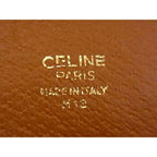 Celine Clutch Bag Macadam Pattern M12 Brown Leather — view 2