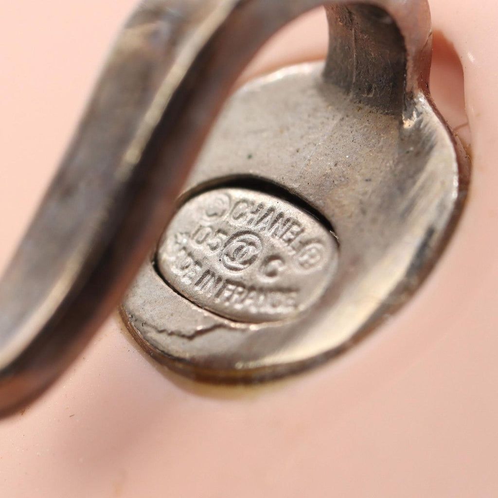 Chanel Brooch CC Logo Stainless Steel — view 3