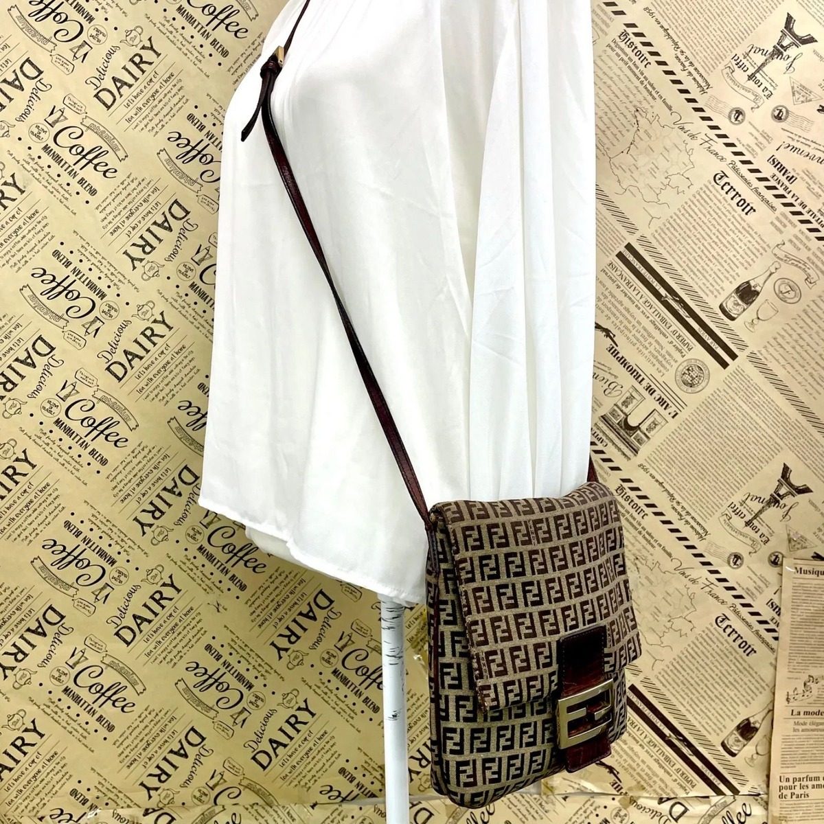 Fendi Shoulder Bag Zucca Pochette Smartphone Travel — view 3