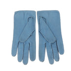 Hermes Series Lambskin Leather Gloves 6.5 Blue — view 2