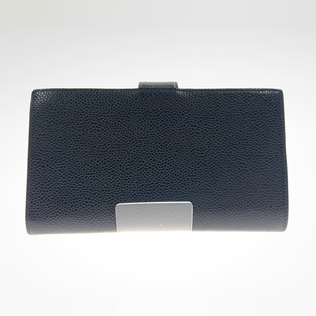 Chanel Caviar Leather Coco Mark Long Wallet Black — view 2