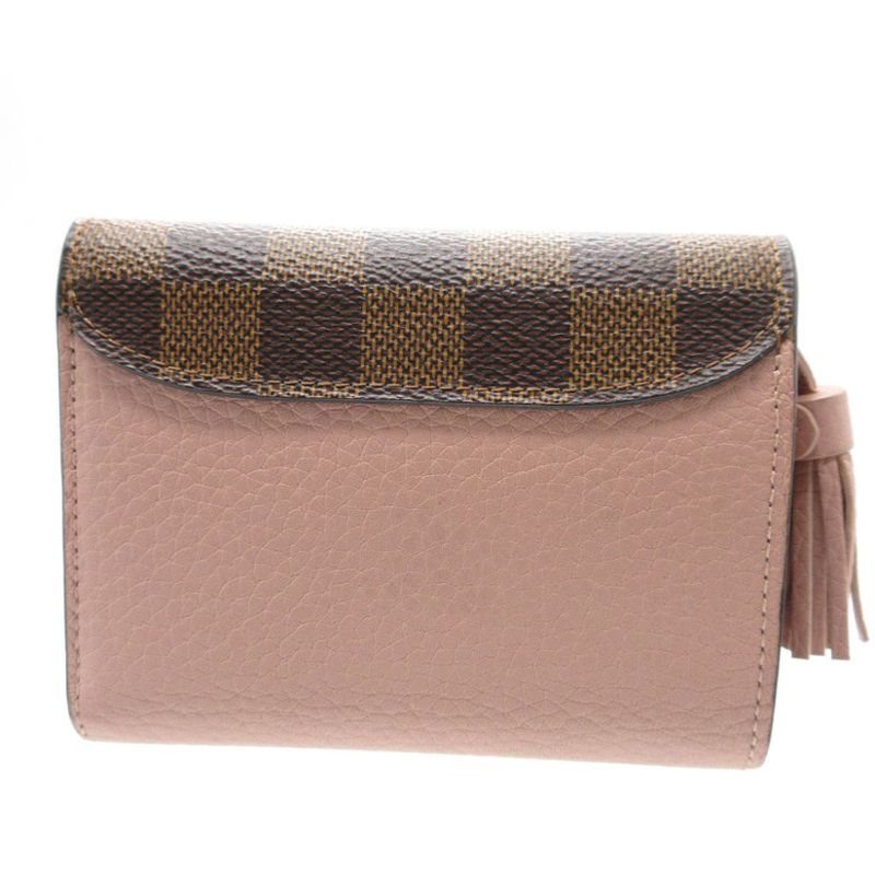 Louis Vuitton Damier Leather Portefeuille Croisette Compact Wallet — view 2