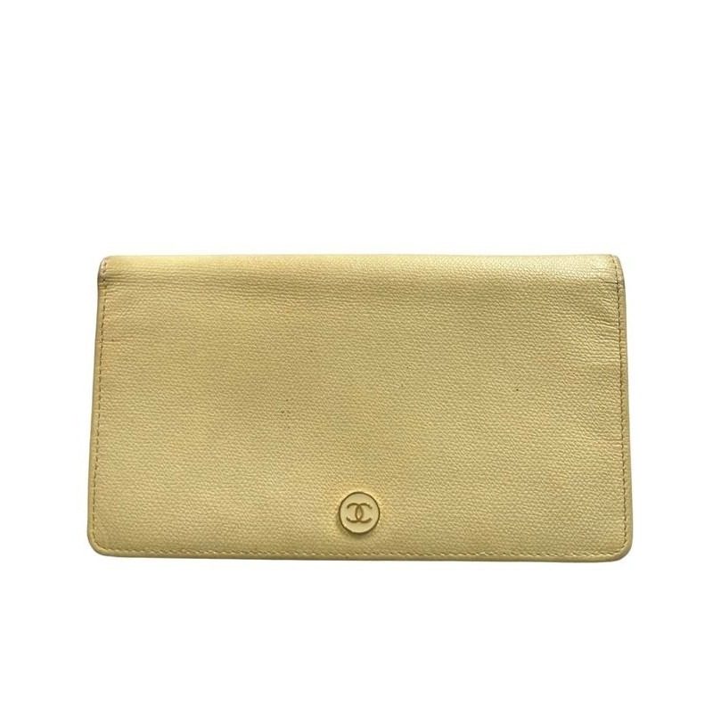 Chanel Wallet Gold Coco Button