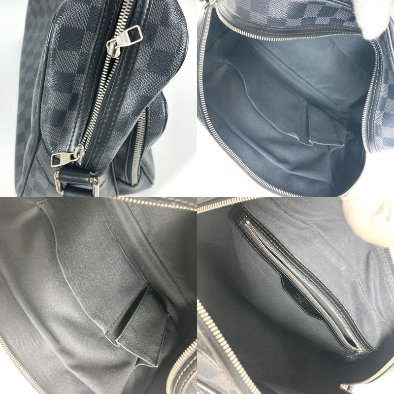 Louis Vuitton Io Shoulder Bag Damier Graphite Canvas Black — view 8