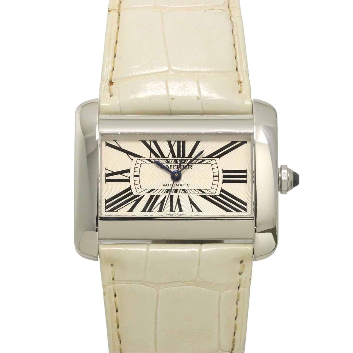 Cartier Tank Divan LM Watch Automatic Winding Silver