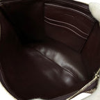 Celine Clutch Pochette Second Bag Check Dark Brown Bicolor — view 7