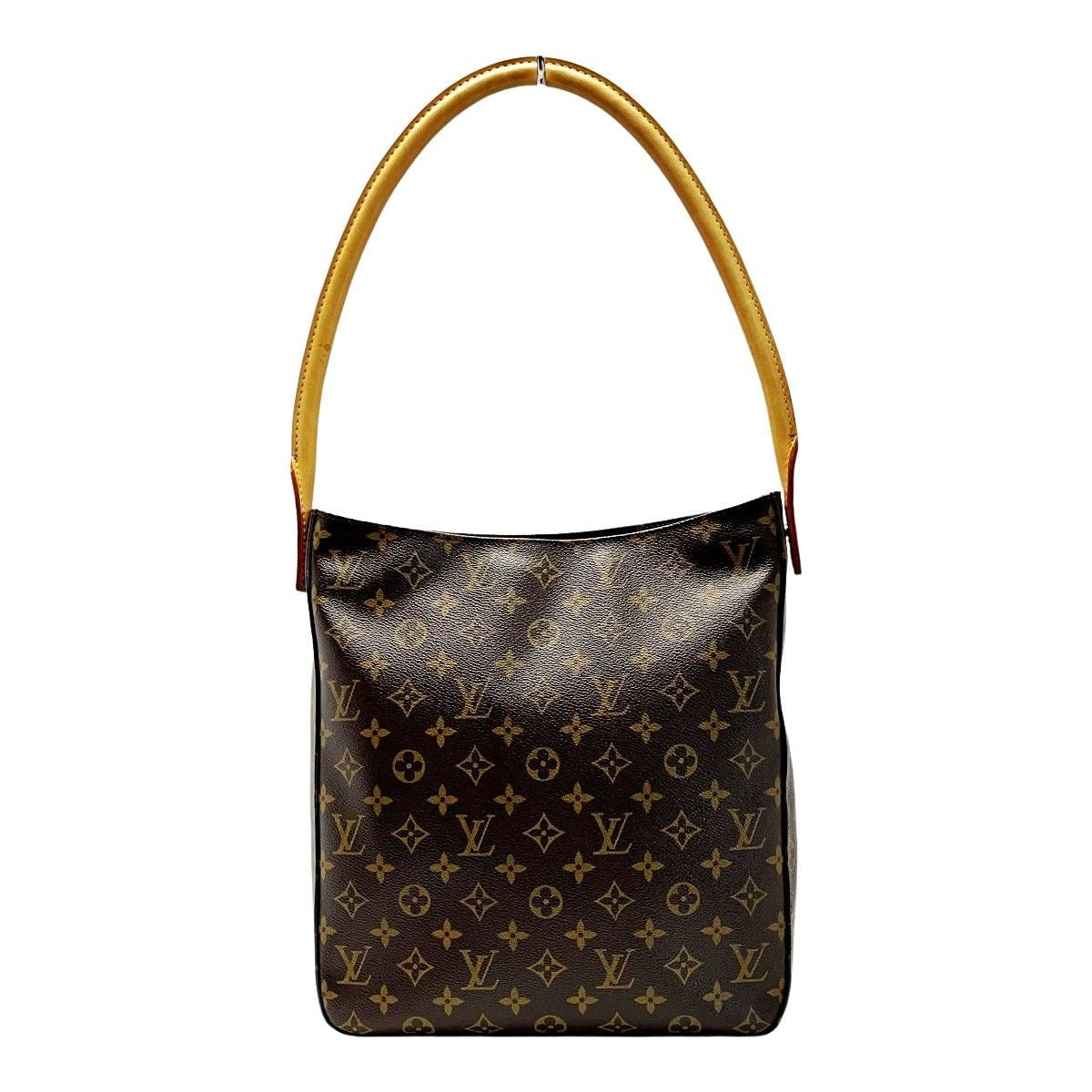 Louis Vuitton Monogram Looping Brown Handbag Gold Hardware