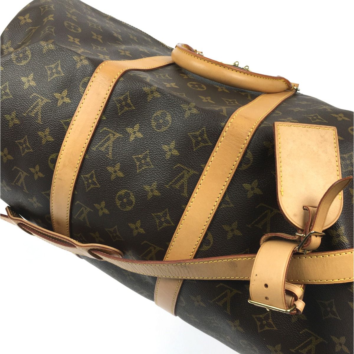 Louis Vuitton Monogram Keepall Bandouliere 50 Boston Bag — view 2
