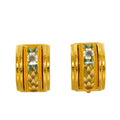 Hermes Earrings Gold GP Cloisonne