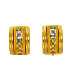 Hermes Earrings Gold GP Cloisonne