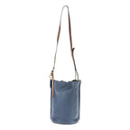 Loewe Gate Bucket Leather Shoulder Bag Navy