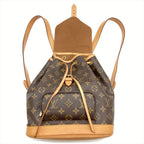 Louis Vuitton Montsouris MM Backpack Monogram Canvas Brown Gold Hardware — view 7