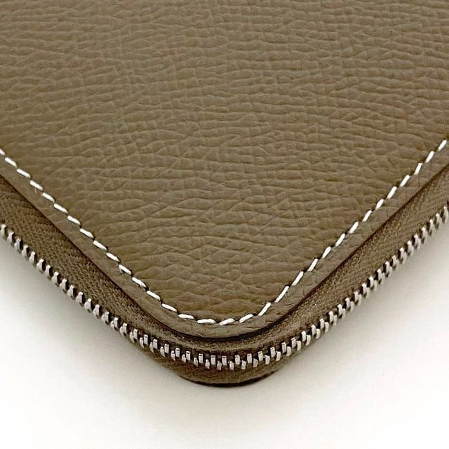 Hermes Round Zipper Long Wallet Azap Silk Quinn — view 6