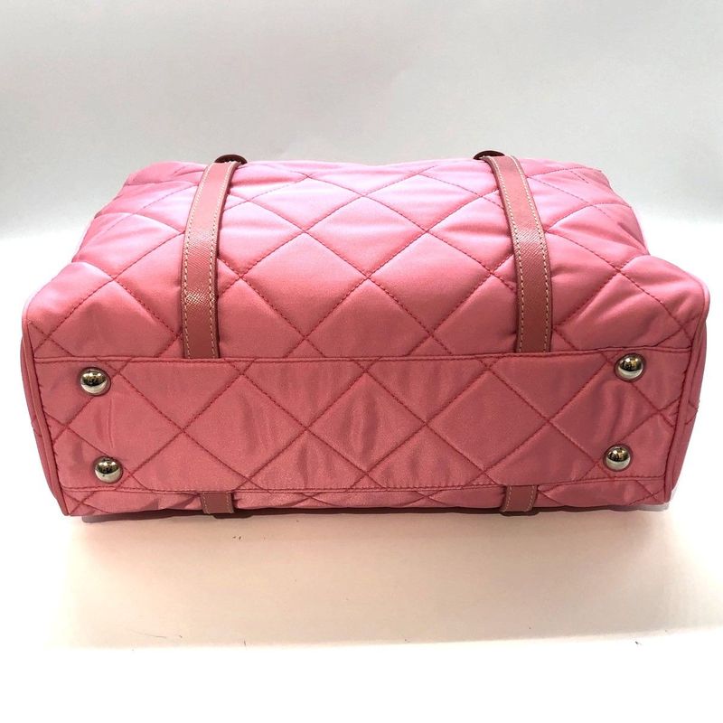 Prada Quilted 2-Way Mini Boston Bag Br2236 Triangle Logo Plate — view 6