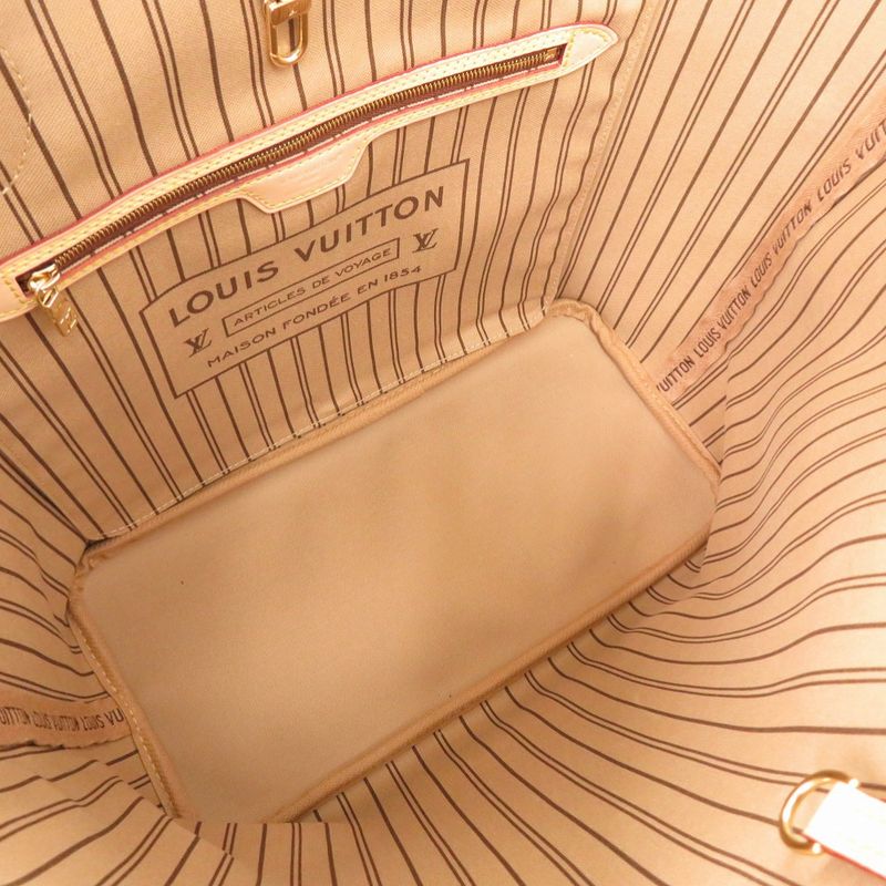 Louis Vuitton Current Neverfull MM Mon Monogram Tote Bag Camel Quartz — view 7