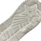 Christian Dioract Sandals Shoes Leather Ivory Gold Logo Velcro Strap — view 8