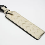 Bottega Veneta Key With Hook Ring Ivory Leather Holder Accessories — view 3