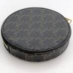 Celine Coin Case Black Triomphe 10 D22 Bq3.38 no — view 4