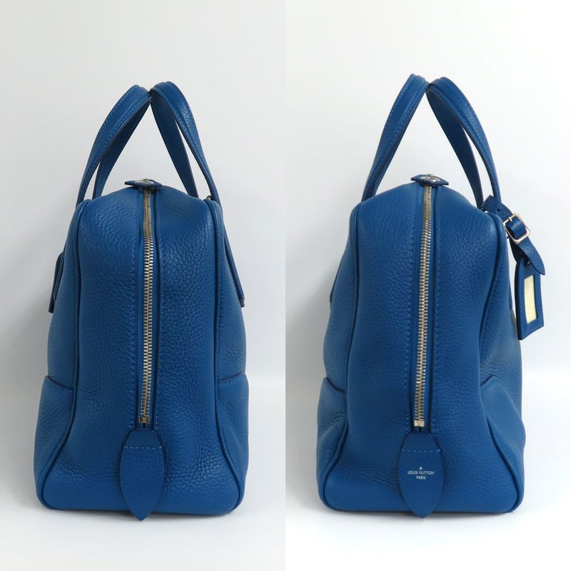 Louis Vuitton Dora Soft MM Shoulder Bag 2-Way Blue Silver — view 5