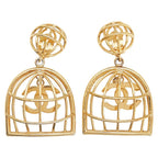 Chanel Vintage Coco Mark Birdcage Gold Plated — view 3