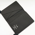 Louis Vuitton Taiga Noir Black Organizer De Poche With Initials TH — view 5