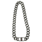 Christian Dior CD Icon Chain Link Necklace Silver — view 4