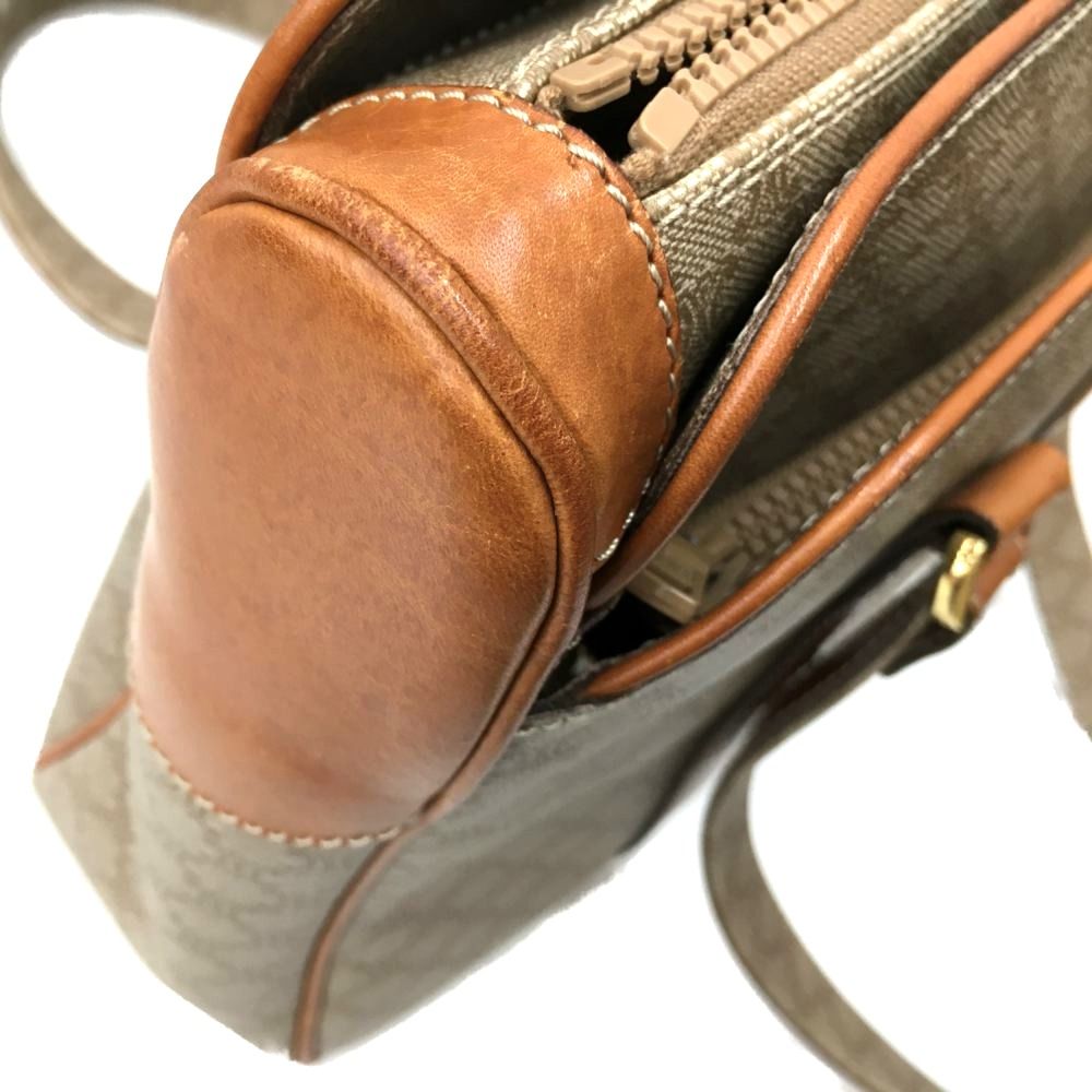 Celine Macadam Pattern Leather Bag Brown — view 8