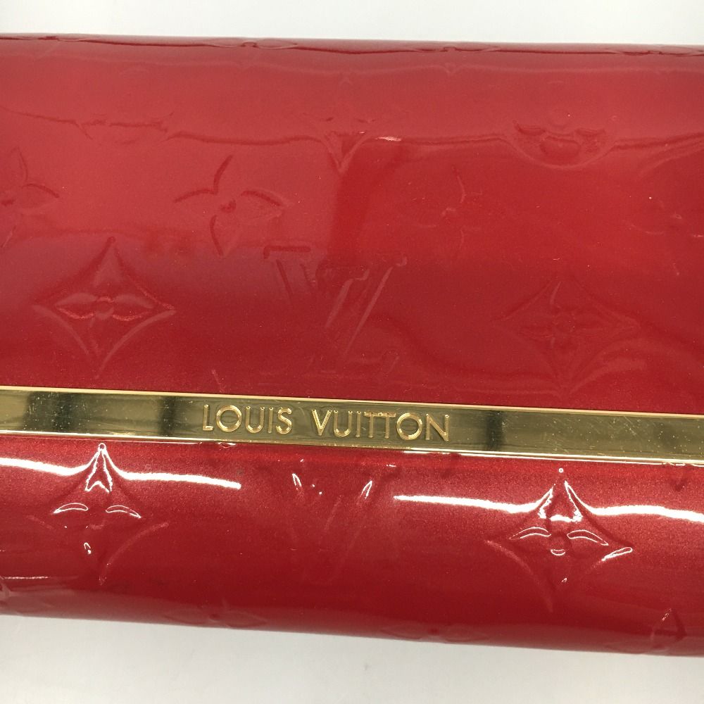 Louis Vuitton Wallet Clutch Red Vernis Ross More MM — view 4